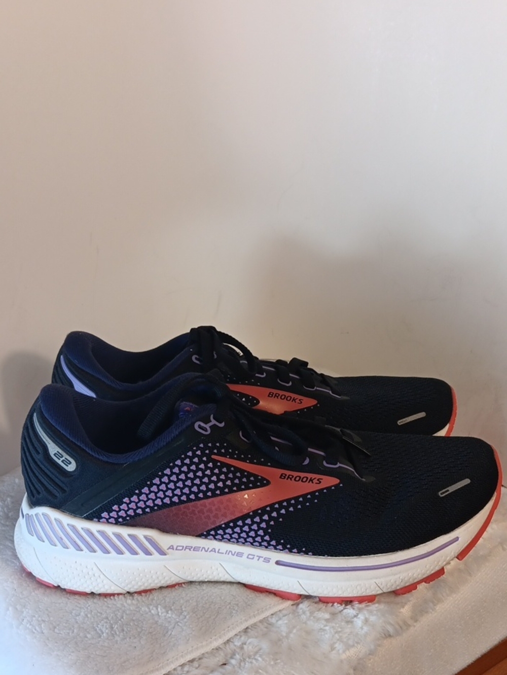 Brooks Women’s Adrenaline GTS Running Shoes - Navy with Pink